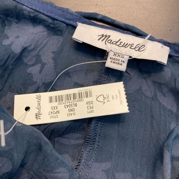 NWT Madewell Midi Dress Coverup XXS - Picture 3 of 6